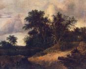 Landscape With A House In The Grove - 雅各布·凡·雷斯达尔